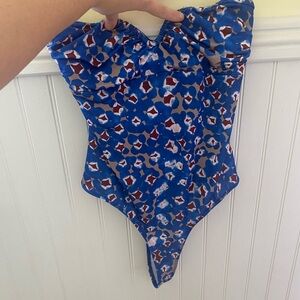 Open Edit Mosaic Body Suit